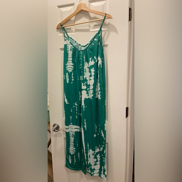 Green Tie-Dye Jumpsuit M - Picture 5 of 9